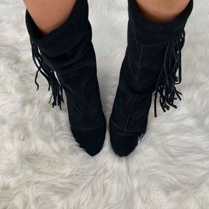 KELSI DAGGER: Carousel Wedge Boots - Size 5.5